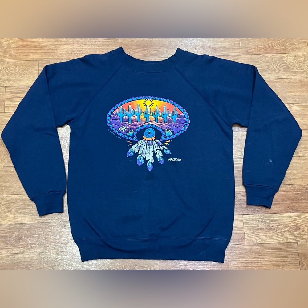 Vintage 90s Hanes Arizona Crewneck Sweatshirt Womens Med